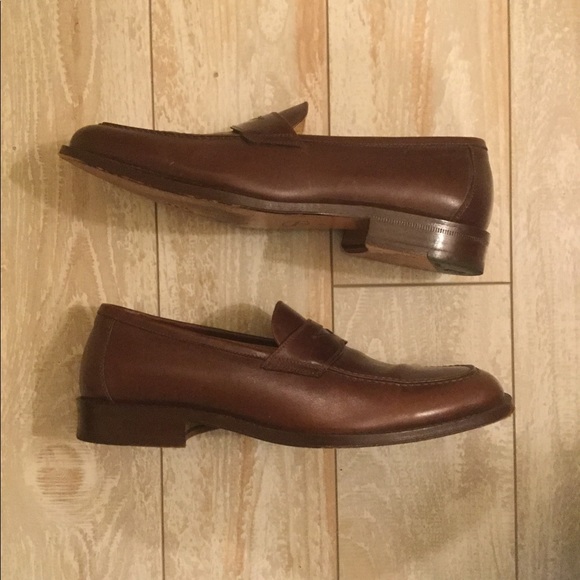 EUC Bruno magli ivy penny loafers, rust/brown, Men’s Size 8 - Picture 4 of 12